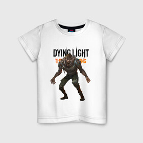 Детская футболка хлопок с принтом Dying light Зараженный в Курске, 100% хлопок | круглый вырез горловины, полуприлегающий силуэт, длина до линии бедер | dying light | аномалия | зараженный | монстр | мутант | ужасы | урод | хоррор