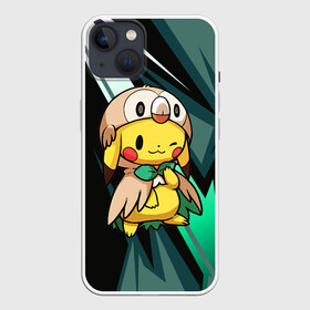 Чехол для iPhone 13 с принтом Пикачу в костюме совы в Курске,  |  | anime | picachu | pikachu | аниме | милый | пика | пикачу | покебол | покемон