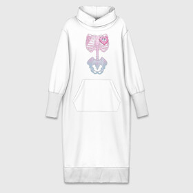 Платье удлиненное хлопок с принтом yumemi riamu (Риаму Юмэми) в Курске,  |  | Тематика изображения на принте: anime | yumemi riamu | аниме | девушки золушки | риаму юмэми | сердце | скелет | хэллоуин