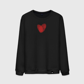 Мужской свитшот хлопок с принтом Отпечатки в виде сердца в Курске, 100% хлопок |  | heart | love | любовь | отношения | отпечаток | сердце