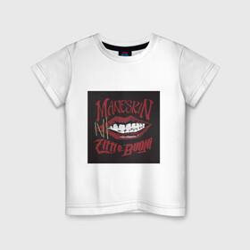 Детская футболка хлопок с принтом Maneskin в Курске, 100% хлопок | круглый вырез горловины, полуприлегающий силуэт, длина до линии бедер | eurovision | maneskin | евровидение | манескин | музыка | рок