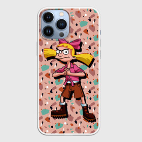 Чехол для iPhone 13 Pro Max с принтом Эй, Арнольд Хельга Патаки в Курске,  |  | hey arnold | nickelodeon | арнольд | банты | мультсериал | подруга | розовое платье | хельга патаки | школьные приключения | эй