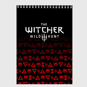 Скетчбук с принтом THE WITCHER [1] в Курске, 100% бумага
 | 48 листов, плотность листов — 100 г/м2, плотность картонной обложки — 250 г/м2. Листы скреплены сверху удобной пружинной спиралью | Тематика изображения на принте: the witcher | the witcher wild hunt | ведьмак | ведьмак 3: дикая охота