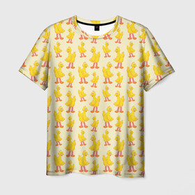 Мужская футболка 3D с принтом Маленькие УтЯта в Курске, 100% полиэфир | прямой крой, круглый вырез горловины, длина до линии бедер | желтый | маленькие | разное | утки | утята