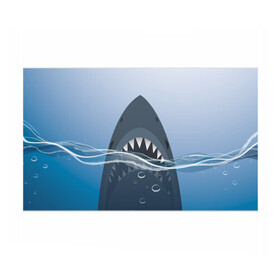 Бумага для упаковки 3D с принтом Акула под водой в Курске, пластик и полированная сталь | круглая форма, металлическое крепление в виде кольца | shark | акула | акулы | жители | клыки | море | морские | океан | рыба