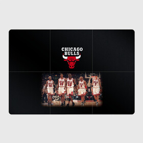 Магнитный плакат 3Х2 с принтом CHICAGO BULLS [3] в Курске, Полимерный материал с магнитным слоем | 6 деталей размером 9*9 см | Тематика изображения на принте: basketball | bulls | chicago | chicago bulls | jordan | nba | баскетбол | джордан | нба | чикаго буллз