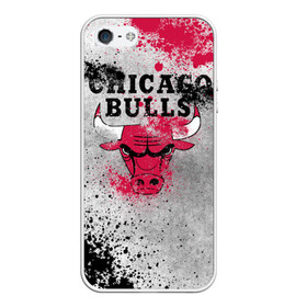 Чехол для iPhone 5/5S матовый с принтом CHICAGO BULLS [8] в Курске, Силикон | Область печати: задняя сторона чехла, без боковых панелей | Тематика изображения на принте: basketball | bulls | chicago | chicago bulls | jordan | nba | баскетбол | джордан | нба | чикаго буллз