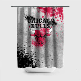 Штора 3D для ванной с принтом CHICAGO BULLS [8] в Курске, 100% полиэстер | плотность материала — 100 г/м2. Стандартный размер — 146 см х 180 см. По верхнему краю — пластиковые люверсы для креплений. В комплекте 10 пластиковых колец | basketball | bulls | chicago | chicago bulls | jordan | nba | баскетбол | джордан | нба | чикаго буллз