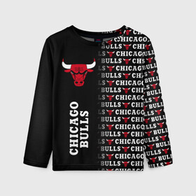 Детский лонгслив 3D с принтом CHICAGO BULLS [7] в Курске, 100% полиэстер | длинные рукава, круглый вырез горловины, полуприлегающий силуэт
 | basketball | bulls | chicago | chicago bulls | jordan | nba | баскетбол | джордан | нба | чикаго буллз