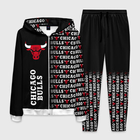 Мужской костюм 3D с принтом CHICAGO BULLS [7] в Курске, 100% полиэстер | Манжеты и пояс оформлены тканевой резинкой, двухслойный капюшон со шнурком для регулировки, карманы спереди | basketball | bulls | chicago | chicago bulls | jordan | nba | баскетбол | джордан | нба | чикаго буллз