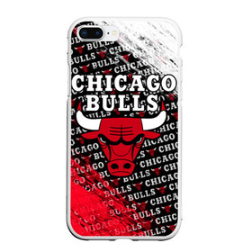 Чехол для iPhone 7Plus/8 Plus матовый с принтом CHICAGO BULLS [6] в Курске, Силикон | Область печати: задняя сторона чехла, без боковых панелей | Тематика изображения на принте: basketball | bulls | chicago | chicago bulls | jordan | nba | баскетбол | джордан | нба | чикаго буллз