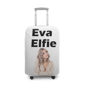Чехол для чемодана 3D с принтом Eva Elfie в Курске, 86% полиэфир, 14% спандекс | двустороннее нанесение принта, прорези для ручек и колес | eva elfie | eva elfie print | актер | актриса | ева элфи | кино