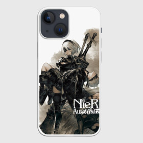 Чехол для iPhone 13 mini с принтом Nier: Automata в Курске,  |  | 2b | 9s | a2 | nier | nier: automata | yorha | игры | нир