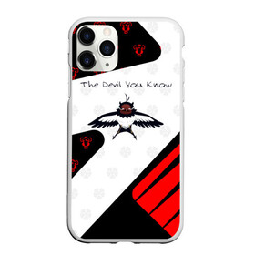 Чехол для iPhone 11 Pro Max матовый с принтом The Devil You Know! в Курске, Силикон |  | asta | black bulls | black clover | quartet knights | yuno | акума | аниме | аста | блэк кловер | буракку куро:ба | демон | королевство клевера | король магов | лихт | магна | манга | пятилистник | черный бык | чёрный клев