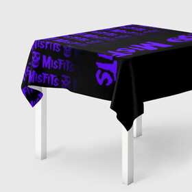 Скатерть 3D с принтом MISFITS [9] в Курске, 100% полиэстер (ткань не мнется и не растягивается) | Размер: 150*150 см | misfits | music | rock | мисфитс | музыка | рок