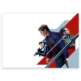 Поздравительная открытка с принтом Mission: Impossible Art в Курске, 100% бумага | плотность бумаги 280 г/м2, матовая, на обратной стороне линовка и место для марки
 | Тематика изображения на принте: актер | миссия невыполнима | фильм