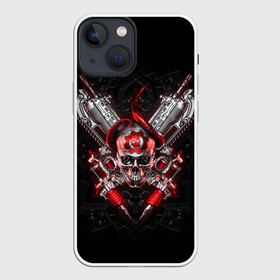 Чехол для iPhone 13 mini с принтом Skull of Gears в Курске,  |  | game | games | gears of war | gow | гирс оф вар | гов | игра | игры | маркус феникс | пуфкы ща цфк