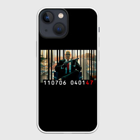 Чехол для iPhone 13 mini с принтом Hello agent в Курске,  |  | Тематика изображения на принте: agent 47 | game | games | hitman | hitmen | агент 47 | игра | игры | ршеьфт | хитман | хитмэн