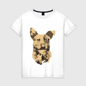 Женская футболка хлопок с принтом FC5: Бумер в Курске, 100% хлопок | прямой крой, круглый вырез горловины, длина до линии бедер, слегка спущенное плечо | fc5 | бумер | животные | пёс | собака