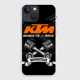 Чехол для iPhone 13 mini с принтом KTM MOTORCYCLES   КТМ МОТОЦИКЛЫ в Курске,  |  | ktm | ktm duke | motorcycle. | байк | байкер | ктм | ктм дюк | мотоспорт | мототехника | мотоцикл | мотоциклист | скутер
