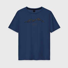 Женская футболка хлопок Oversize с принтом гора арарат в Курске, 100% хлопок | свободный крой, круглый ворот, спущенный рукав, длина до линии бедер
 | арарат | армения | армянское | гора | лето