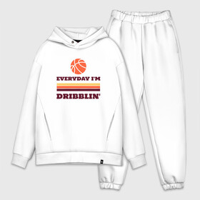 Мужской костюм хлопок OVERSIZE с принтом Dribblin в Курске,  |  | basketball | game | nba | sport | streetball | баскетбол | баскетболист | игра | игрок | мяч | нба | спорт | стритбол | тренер