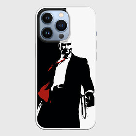 Чехол для iPhone 13 Pro с принтом Hitman BW в Курске,  |  | Тематика изображения на принте: agent 47 | game | games | hitman | hitmen | агент 47 | игра | игры | ршеьфт | хитман | хитмэн