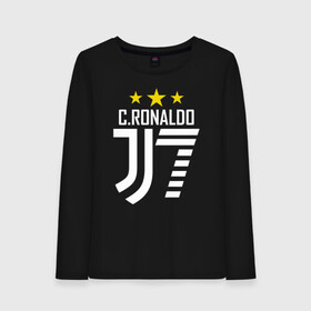 Женский лонгслив хлопок с принтом C.RONALDO J7 3 звезды в Курске, 100% хлопок |  | 7 | champion | cr7 | cristiano ronaldo | fifa | football | football club | juventus | soccer | uefa | игра | криштиану роналду | лига чемпионов | реал мадрид | сборная португалии | спорт | уефа | фифа | фк | футбол | футболь