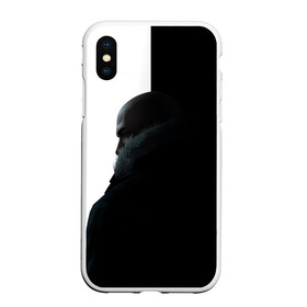 Чехол для iPhone XS Max матовый с принтом Winter Hitman в Курске, Силикон | Область печати: задняя сторона чехла, без боковых панелей | agent 47 | game | games | hitman | hitmen | агент 47 | игра | игры | ршеьфт | хитман | хитмэн