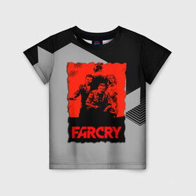 Детская футболка 3D с принтом FARCRY в Курске, 100% гипоаллергенный полиэфир | прямой крой, круглый вырез горловины, длина до линии бедер, чуть спущенное плечо, ткань немного тянется | farcry | fc 5 | fc5 | фар край