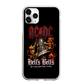 Чехол для iPhone 11 Pro Max матовый с принтом AC DC Hells Bells в Курске, Силикон |  | ac dc | acdc | back in black | columbia | epic | force | guitar | pop | rock | vevo | ангус | ангус янг | ас дс | асдс | блюз | бон скотт | брайан джонсон | дэйв эванс | клифф уильямс | крис слейд | малькольм янг | рок | стиви янг | фил радд