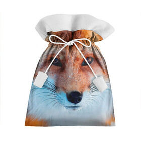 Подарочный 3D мешок с принтом Мордочка лисы в Курске, 100% полиэстер | Размер: 29*39 см | fox | foxy | животное | звери | лиса | лисенок | лисичка | милая | рыжая | фокс