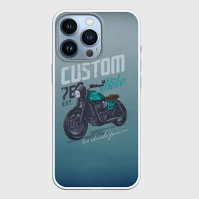 Чехол для iPhone 13 Pro с принтом Custom Bike в Курске,  |  | bike | custom | байк | байкер | кастом | мото | мотокросс | мотоцикл | скорость