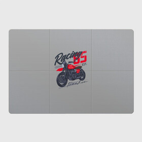 Магнитный плакат 3Х2 с принтом Racing 85 в Курске, Полимерный материал с магнитным слоем | 6 деталей размером 9*9 см | bike | custom | байк | байкер | кастом | мото | мотокросс | мотоцикл | скорость