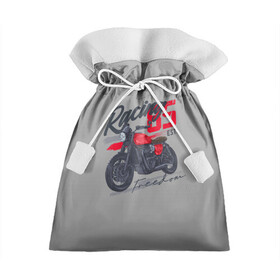 Подарочный 3D мешок с принтом Racing 85 в Курске, 100% полиэстер | Размер: 29*39 см | Тематика изображения на принте: bike | custom | байк | байкер | кастом | мото | мотокросс | мотоцикл | скорость