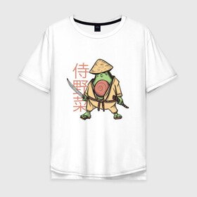 Мужская футболка хлопок Oversize с принтом Винтажный Авокадо Самурай в Курске, 100% хлопок | свободный крой, круглый ворот, “спинка” длиннее передней части | Тематика изображения на принте: art | avocado | cyberpunk samurai | kanji | ninja | oni | retro | ronin | samurai | shogun | vintage | арт | гуакамоле | иероглифы | кандзи | киберпанк самурай | мерч | путь воина | ретро | ронин | сёгун | токио | харакири | черный самурай | япо