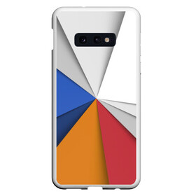 Чехол для Samsung S10E с принтом Трегоугольник в Курске, Силикон | Область печати: задняя сторона чехла, без боковых панелей | Тематика изображения на принте: color | иллюстрация | треугольник | узоры | цвета