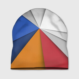 Шапка 3D с принтом Трегоугольник в Курске, 100% полиэстер | универсальный размер, печать по всей поверхности изделия | Тематика изображения на принте: color | иллюстрация | треугольник | узоры | цвета