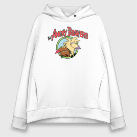 Женское худи Oversize хлопок с принтом The Angry Beavers Крутые бобры в Курске, френч-терри — 70% хлопок, 30% полиэстер. Мягкий теплый начес внутри —100% хлопок | боковые карманы, эластичные манжеты и нижняя кромка, капюшон на магнитной кнопке | beaver | daggett | doofus | norbert | the angry beavers | бобр | деггет | дуфус | злые бобры | крутые бобры | норберт | фостер