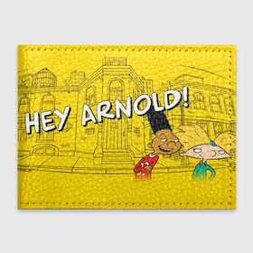 Обложка для студенческого билета с принтом Hey, Arnold в Курске, натуральная кожа | Размер: 11*8 см; Печать на всей внешней стороне | arnold | hey | hey arnold | mult | арнольд | мультфильм | мультфильм 90 | патаки | хей | хельга | хельга паттаки | эй арнольд