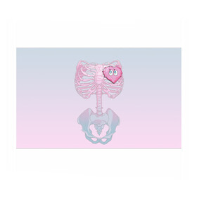 Бумага для упаковки 3D с принтом Yumemi Riamu (Риаму Юмэми) в Курске, пластик и полированная сталь | круглая форма, металлическое крепление в виде кольца | Тематика изображения на принте: anime | yumemi riamu | аниме | девушки золушки | риаму юмэми | сердце | скелет | хэллоуин