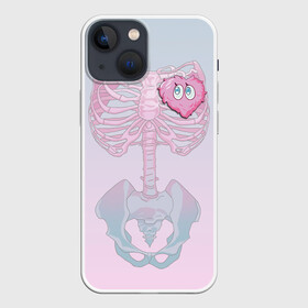 Чехол для iPhone 13 mini с принтом Yumemi Riamu (Риаму Юмэми) в Курске,  |  | Тематика изображения на принте: anime | yumemi riamu | аниме | девушки золушки | риаму юмэми | сердце | скелет | хэллоуин