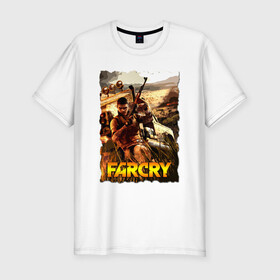 Мужская футболка хлопок Slim с принтом FARCRY Fortune’s в Курске, 92% хлопок, 8% лайкра | приталенный силуэт, круглый вырез ворота, длина до линии бедра, короткий рукав | farcry | fc 5 | fc5 | фар край
