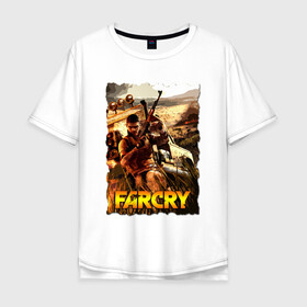 Мужская футболка хлопок Oversize с принтом FARCRY Fortune’s в Курске, 100% хлопок | свободный крой, круглый ворот, “спинка” длиннее передней части | farcry | fc 5 | fc5 | фар край