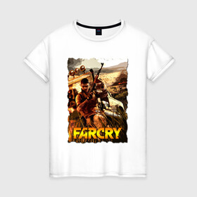 Женская футболка хлопок с принтом FARCRY Fortune’s в Курске, 100% хлопок | прямой крой, круглый вырез горловины, длина до линии бедер, слегка спущенное плечо | farcry | fc 5 | fc5 | фар край