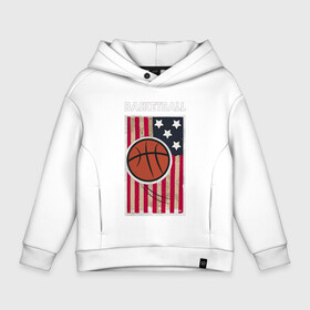 Детское худи Oversize хлопок с принтом USA Basketball в Курске, френч-терри — 70% хлопок, 30% полиэстер. Мягкий теплый начес внутри —100% хлопок | боковые карманы, эластичные манжеты и нижняя кромка, капюшон на магнитной кнопке | basketball | game | nba | sport | streetball | баскетбол | баскетболист | игра | игрок | мяч | нба | спорт | стритбол | тренер