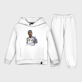 Детский костюм хлопок Oversize с принтом Cristiano Ronaldo   Manchester United   Portugal в Курске,  |  | football | forward | ronaldo | star | звезда | роналдо | форвард | футбол