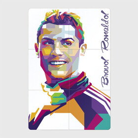 Магнитный плакат 2Х3 с принтом Bravo! Ronaldo! в Курске, Полимерный материал с магнитным слоем | 6 деталей размером 9*9 см | football | forward | ronaldo | star | звезда | роналдо | форвард | футбол