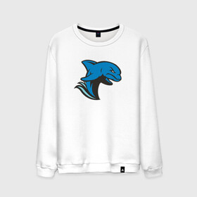 Мужской свитшот хлопок с принтом Злой дельфин в Курске, 100% хлопок |  | Тематика изображения на принте: dolphin | дельфин | дельфины | злой | море | морские | с дельфином