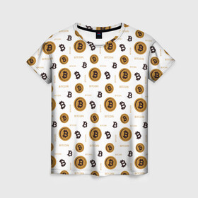 Женская футболка 3D с принтом Узор и биткоина Pattern в Курске, 100% полиэфир ( синтетическое хлопкоподобное полотно) | прямой крой, круглый вырез горловины, длина до линии бедер | binance | bitcoin | blockchain | btc | crypto | dogecoin | ethereum | tether | xrp | бинанс | блокчейн | валюта | деньги | доге | криптовалюта | майнер | майнинг | монеты | паттерн | цифровая валюта | цифровое золото | эфир